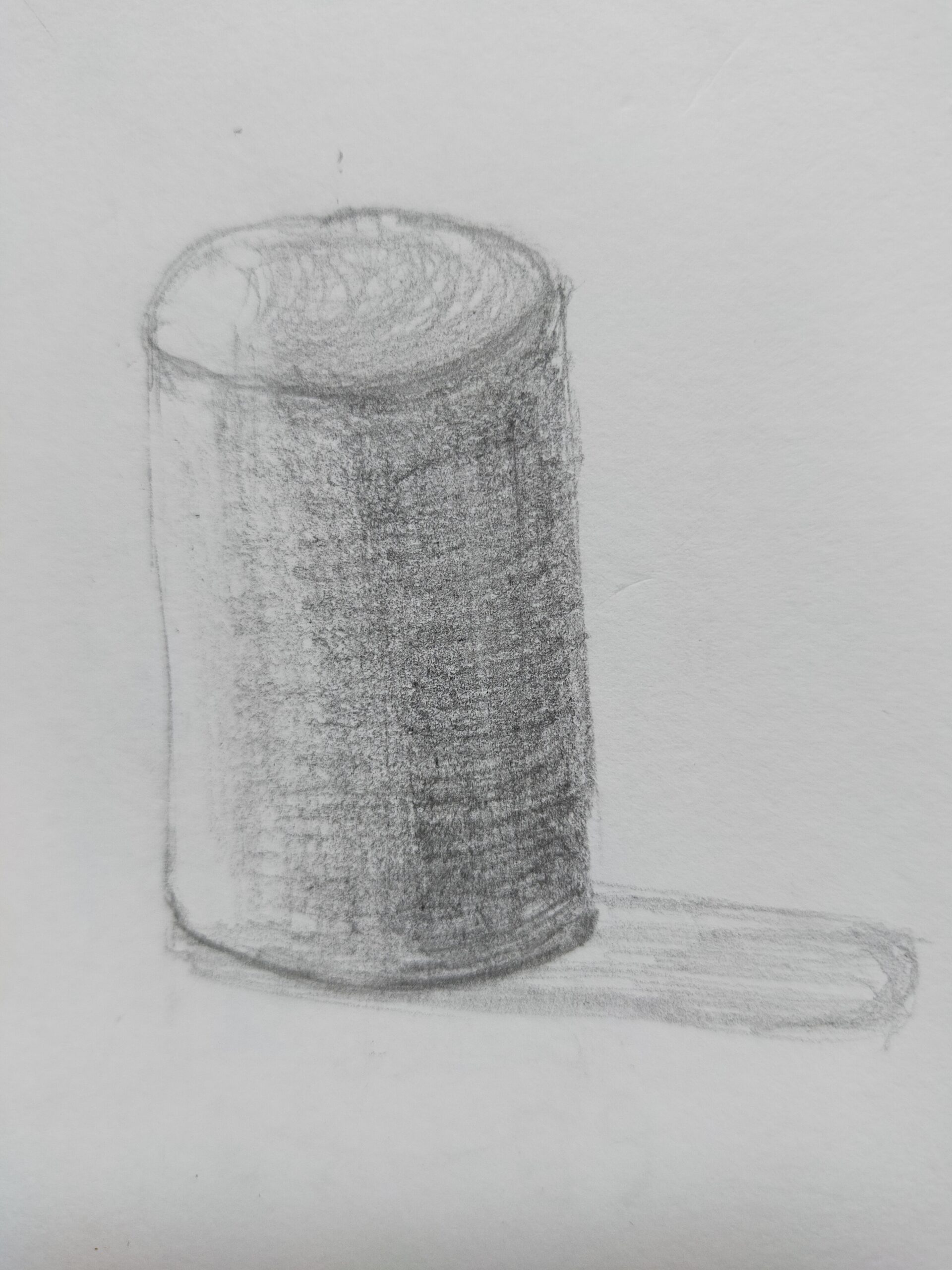 デッサン練習 円柱を描くコツをつかむ 書道ガールのイラスト練習