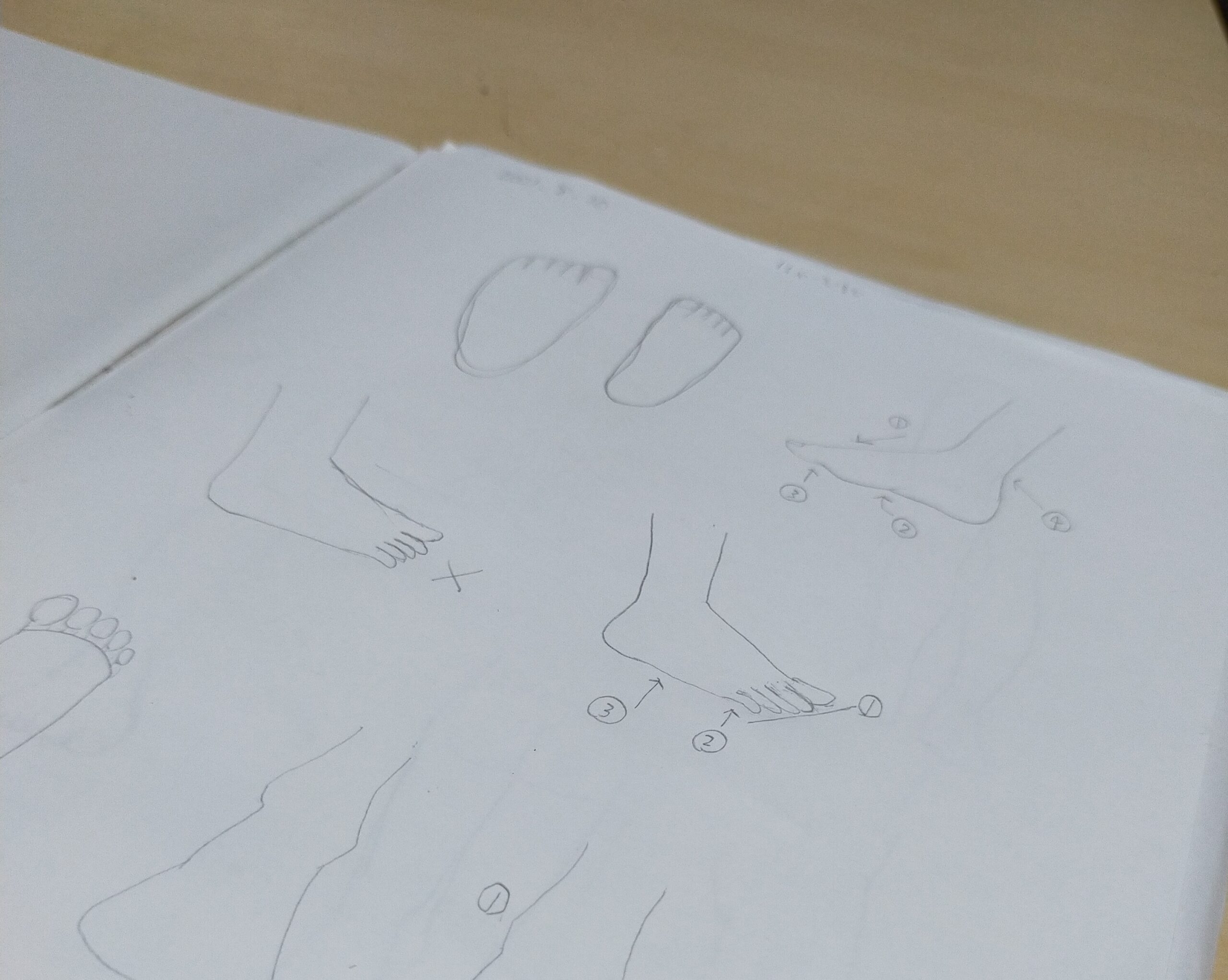 靴を描く練習 足の構造編 書道ガールのイラスト練習 靴を描く練習 足の構造編 書道ガールのイラスト練習
